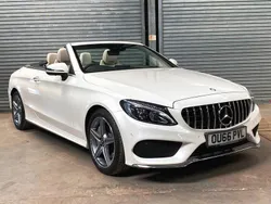 White Used 2016 Mercedes C300 AMG Line Premium Plus Cabriolet | £20,950 (Expensive)