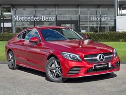 Red Used 2020 Mercedes C300 AMG Line Premium Coupe | £25,000 (A bit pricey)