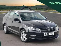 Black magic pearlescent Used 2018 Skoda Octavia SE Estate | £14,495 (Fair price)