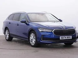 Cobalt blue metallic Used 2025 Skoda Superb SE Technology Estate | £28,977 (A bit pricey)