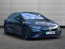 Graphite grey New 2025 Mercedes EQE350 AMG line Sedan | £52,990 (Fair price)