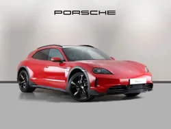 Carmine red Used 2024 Porsche Taycan Cross Turismo Sedan | £77,900 (Fair price)