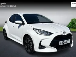 White Used 2024 Toyota Yaris Hybrid Design Hatchback | £18,546 (Fair price)