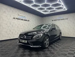 Black Used 2017 Mercedes C220 AMG Line Premium Estate | £10,699 (Good price)
