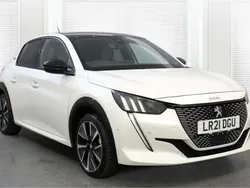 White Used 2021 Peugeot e-208 Premium Hatchback | £13,478 (Fair price)