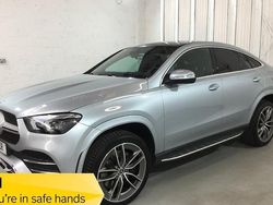Silver Used 2022 Mercedes GLE400 AMG Line Premium Plus Coupe | £52,650
