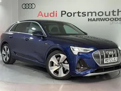Blue Used 2022 Audi e-tron S-Line SUV | £24,540 (Fair price)