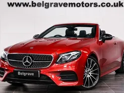 Red Used 2021 Mercedes E300 AMG line Cabriolet | £37,480 (Fair price)