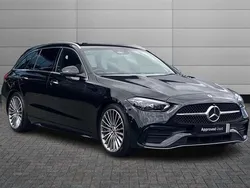 Black Used 2022 Mercedes C200 AMG Line Premium Estate | £26,750 (Fair price)