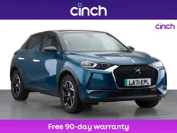 Blue Used 2021 DS Automobiles DS3 Crossback E-Tense Prestige SUV | £10,199 (Fair price)