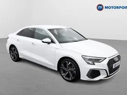 White Used 2021 Audi A3 S-Line Sedan | £19,599 (Fair price)