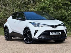 Pure white bitone Used 2022 Toyota C-HR Sport SUV | £22,630 (A bit pricey)