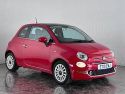 Red Used 2019 Fiat 500 Lounge Hatchback | £8,550 (Fair price)