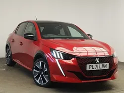 Red Used 2022 Peugeot e-208 Premium Hatchback | £15,498 (Fair price)