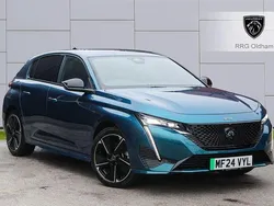 Blue Used 2024 Peugeot e-308 GT Hatchback | £27,495 (Fair price)
