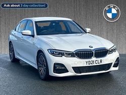 White Used 2021 BMW 330e M Sport Sedan | £23,399 (Fair price)