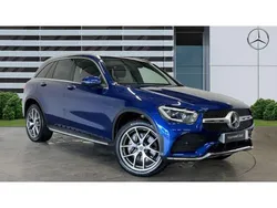 Blue Used 2021 Mercedes GLC300e AMG line SUV | £36,478 (Expensive)
