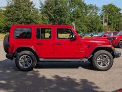 Red Used 2021 Jeep Wrangler Sahara SUV | £39,877 (A bit pricey)
