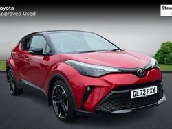 Red/black Used 2023 Toyota C-HR Sport SUV | £23,616 (Fair price)