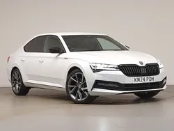 White Used 2024 Skoda Superb SportlinePlus Hatchback | £26,498 (A bit pricey)
