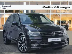 Black Used 2019 VW Tiguan R-line SUV | £25,995 (Fair price)
