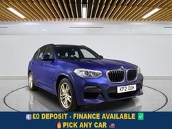 Blue Used 2021 BMW X3 M Sport SUV | £21,199 (Good price)