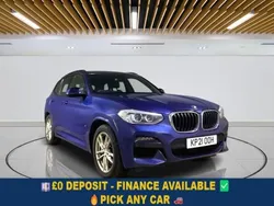 Blue Used 2021 BMW X3 M Sport SUV | £21,249 (Good price)