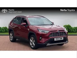 Red Used 2019 Toyota RAV4 Hybrid SUV | £22,231 (A bit pricey)