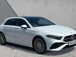 Moonstone white metallic Used 2024 Mercedes A250 AMG Line Premium Plus Hatchback | £30,038