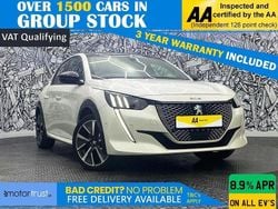 White Used 2021 Peugeot e-208 GT Hatchback | £13,395 (Fair price)