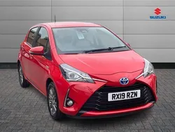 Red Used 2019 Toyota Yaris Hybrid Hatchback | £11,221 (Fair price)