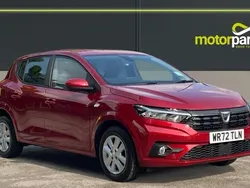 Red Used 2022 Dacia Sandero Comfort Hatchback | £10,497 (Good price)
