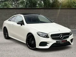 White Used 2018 Mercedes E220 AMG line Coupe | £21,995 (Expensive)