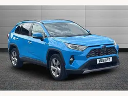 Blue Used 2019 Toyota RAV4 Hybrid SUV | £23,195 (A bit pricey)