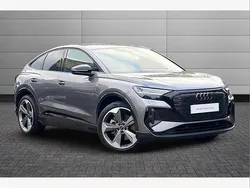 Grey Used 2024 Audi Q4 Sportback e-tron Black Edition SUV | £37,295 (Fair price)