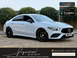 White Used 2021 Mercedes CLA200 AMG line Coupe | £21,750 (A bit pricey)