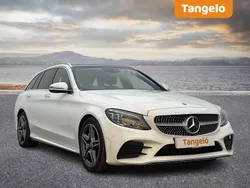White Used 2020 Mercedes C300 AMG Line Premium Plus Estate | £19,745 (Fair price)