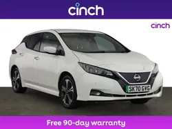 White Used 2020 Nissan Leaf N-Connecta Hatchback | £9,169 (Fair price)