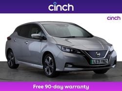 Silver Used 2021 Nissan Leaf Tekna Hatchback | £9,849 (Fair price)