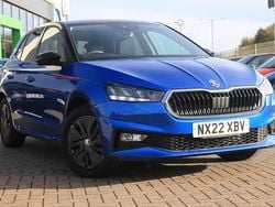 Race blue metallic black magic pearl effect Used 2022 Skoda Fabia Colour Edition Hatchback | £13,695 (Fair price)