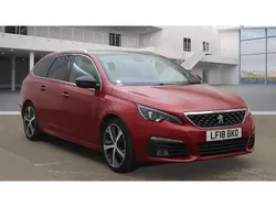 Red Used 2018 Peugeot 308 GT-line Estate | £9,490 (Fair price)
