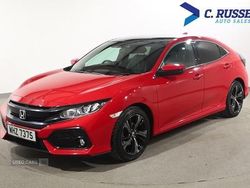 Red Used 2019 Honda Civic EX Hatchback | £12,995 (Fair price)