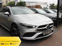 Silver Used 2021 Mercedes CLA200 AMG line Coupe | £18,995 (Fair price)