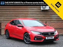Red Used 2021 Honda Civic SR Hatchback | £14,495 (Good price)