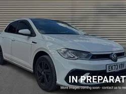 Pure white Used 2023 VW Polo R-line Hatchback | £18,214 (Fair price)