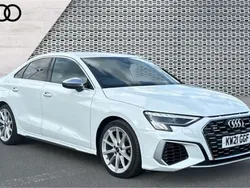 White Used 2021 Audi A3 Design Sedan | £28,272 (Fair price)