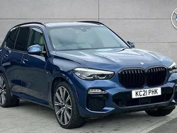 Blue Used 2021 BMW X5 M Sport SUV | £41,990 (Good price)