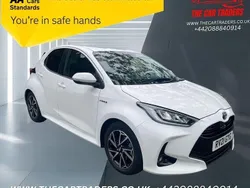 White Used 2021 Toyota Yaris Hybrid Design Hatchback | £12,988 (Fair price)