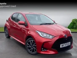 Red Used 2021 Toyota Yaris Hybrid Design | £14,358