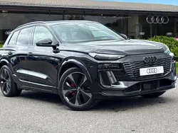 Black New 2025 Audi Q6 e-tron Advanced SUV | £62,980
